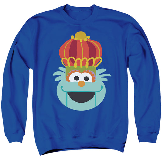 Sesame Street Christmas Nutcracker Rosita Mens Crewneck Sweatshirt Royal Blue