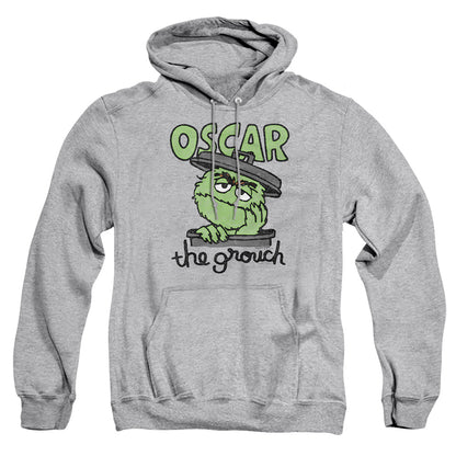Sesame Street Canned Grouch Mens Hoodie Athletic Heather Officially Licensed