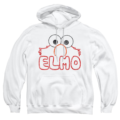 Sesame Street Elmo Letters Mens Hoodie White Officially Licensed