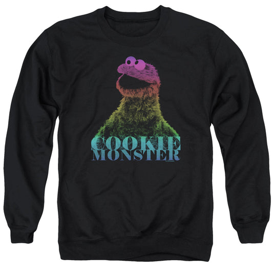 Sesame Street Cm Halftone Mens Crewneck Sweatshirt Black