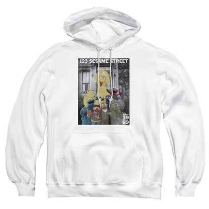 Sesame Street Best Address Mens Hoodie White Officially Licensed