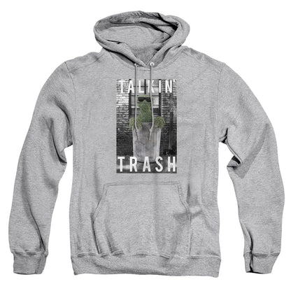 Sesame Street Talkin Trash Mens Hoodie Athletic Heather Officially Licensed