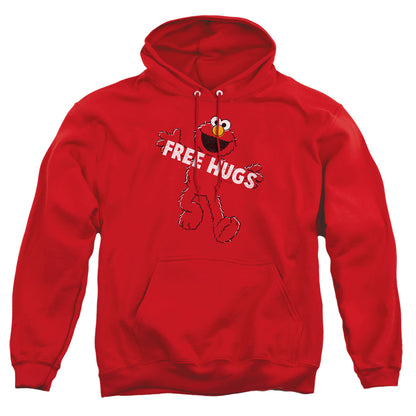 Sesame Street Free Hugs Mens Hoodie Red Officially Licensed