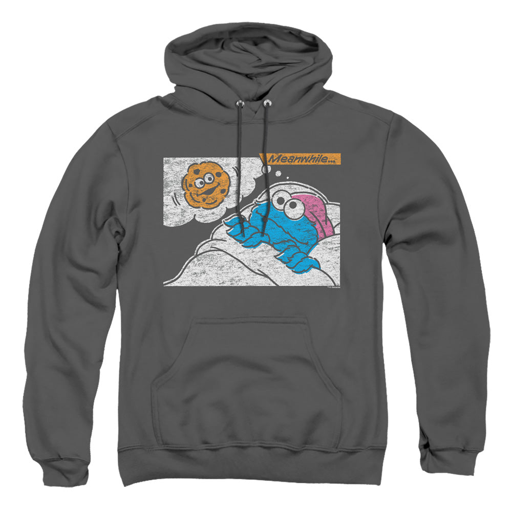 Sesame Street Meanwhile Mens Hoodie Charcoal Officially Licensed