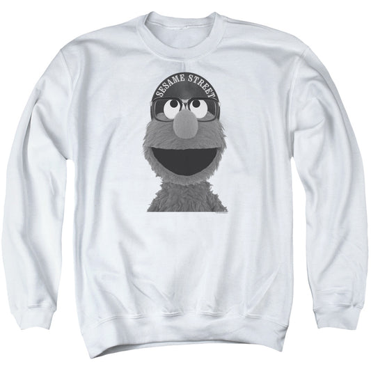 Sesame Street Elmo Lee Mens Crewneck Sweatshirt White