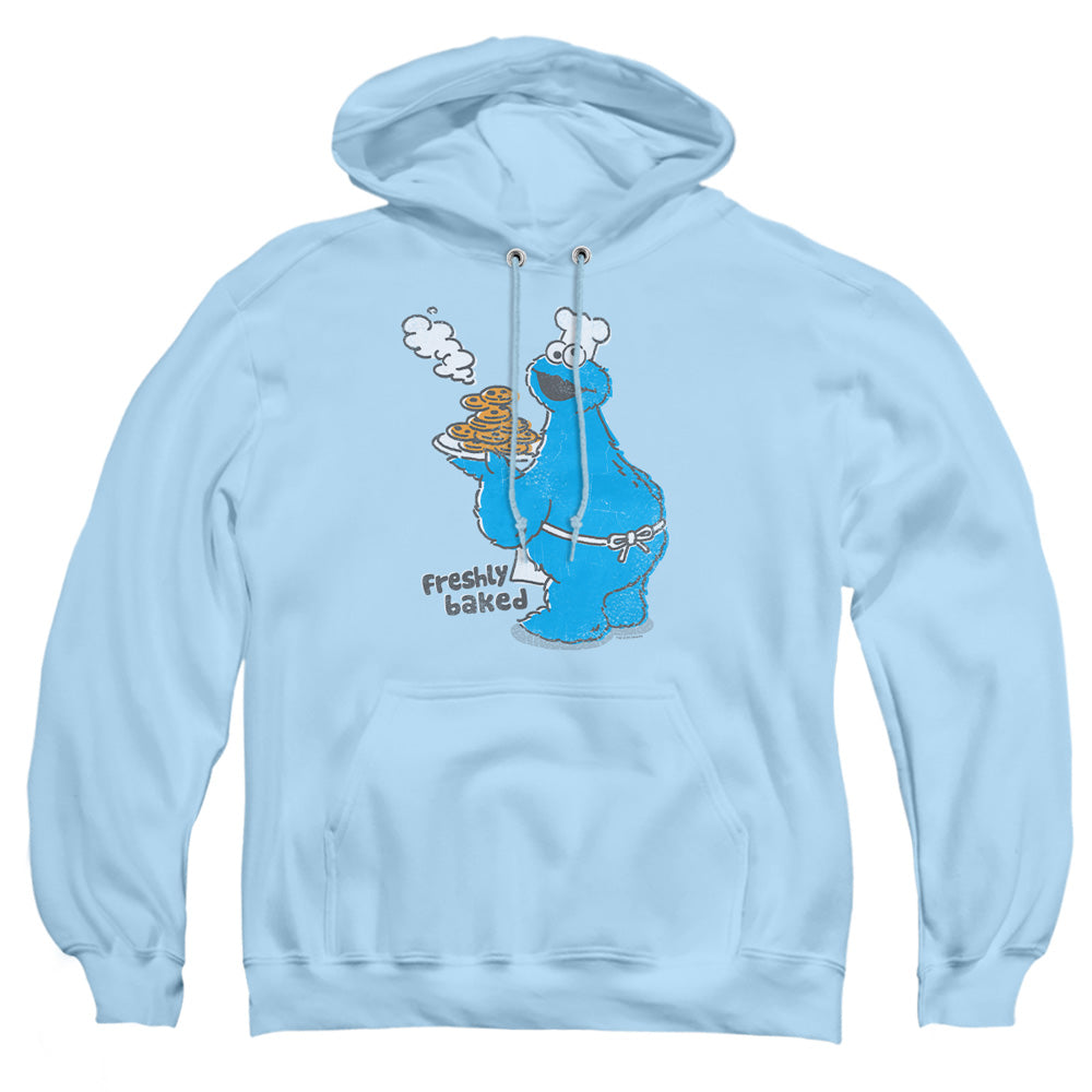 Sesame Street Freshly Baked Mens Hoodie Light Blue Officially Licensed