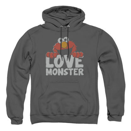 Sesame Street Love Monster Mens Hoodie Charcoal Officially Licensed