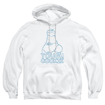Sesame Street Tough Cookie Mens Hoodie White Officially Licensed