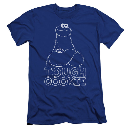 Sesame Street Touch Cookie Premium Bella Canvas Slim Fit Mens T Shirt Royal Blue