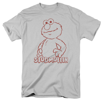 Sesame Street Studmuffin Mens T Shirt Silver Officially Licensed