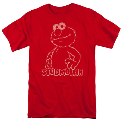 Sesame Street Studmuffin Mens T Shirt Red Officially Licensed