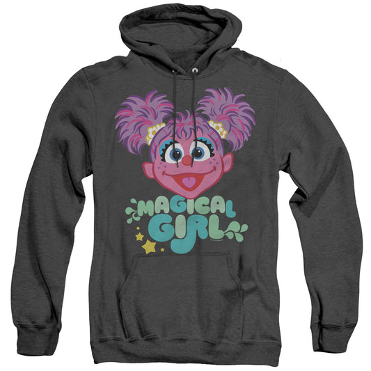 Sesame Street Magical Girl Abby Cadabby Heather Mens Hoodie Black Officially Licensed