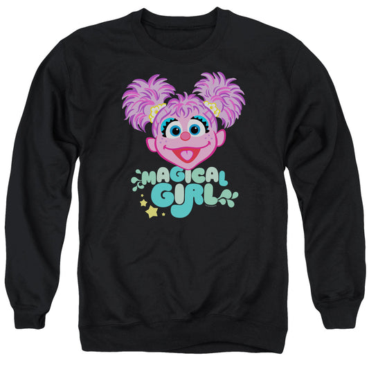 Sesame Street Scribble Head Mens Crewneck Sweatshirt Black