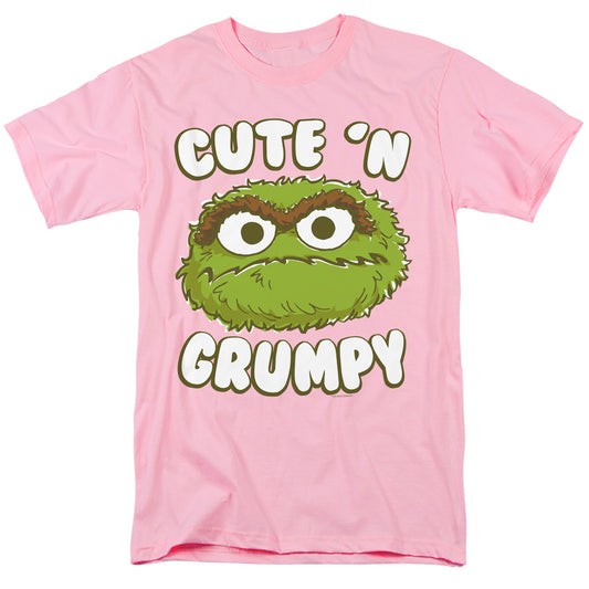 Sesame Street Cute N Grumpy Mens T Shirt Athletic Heather Officially Licensed