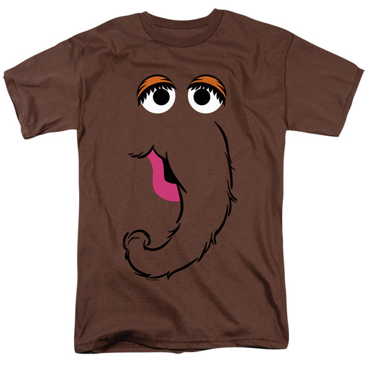 Sesame Street Snuffleupagus Face Mens T Shirt Coffee Officially Licensed