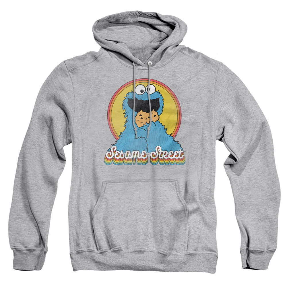 Sesame Street Cookie Monster Layers Mens Hoodie Athletic Heather Officially Licensed