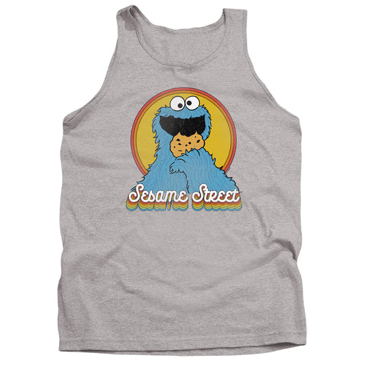 Sesame Street Cookie Monster Layers Mens Tank Top Shirt Athletic Heather