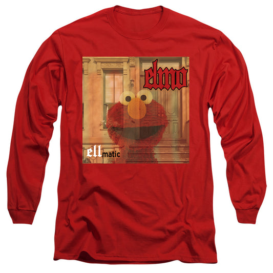 Sesame Street Ellmatic Mens Long Sleeve Shirt Red