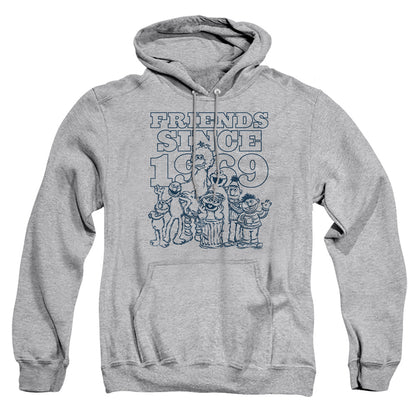 Sesame Street Friends Since Mens Hoodie Athletic Heather Officially Licensed