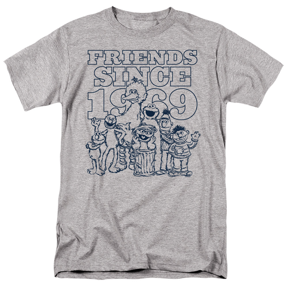 Sesame Street Friends Since Mens T Shirt Athletic Heather Officially Licensed