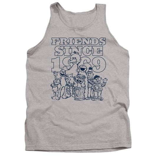 Sesame Street Friends Since Mens Tank Top Shirt Athletic Heather