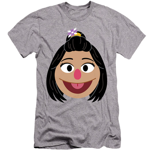 Sesame Street Ji Young Face Hbo Premium Bella Canvas Slim Fit Mens T Shirt Athletic Heather