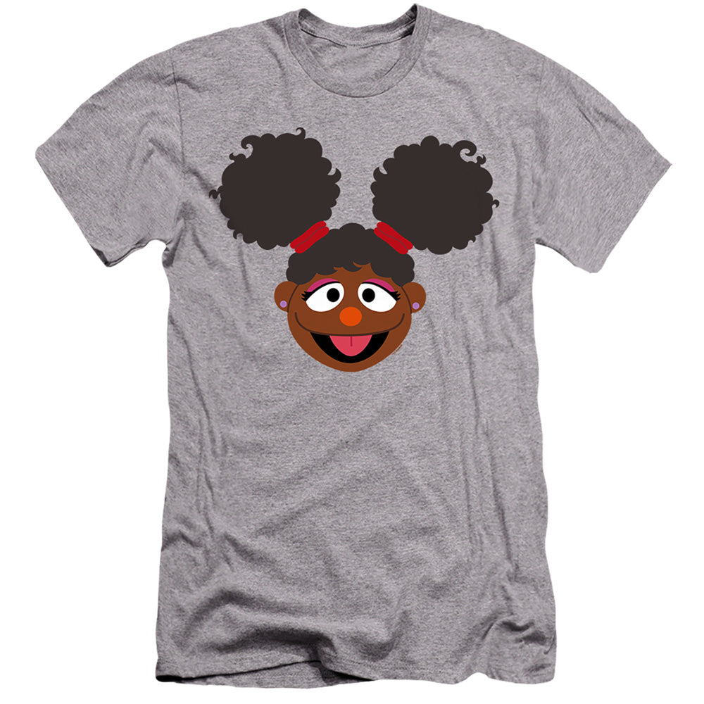 Sesame Street Gabrielle Face Hbo Premium Bella Canvas Slim Fit Mens T Shirt Athletic Heather