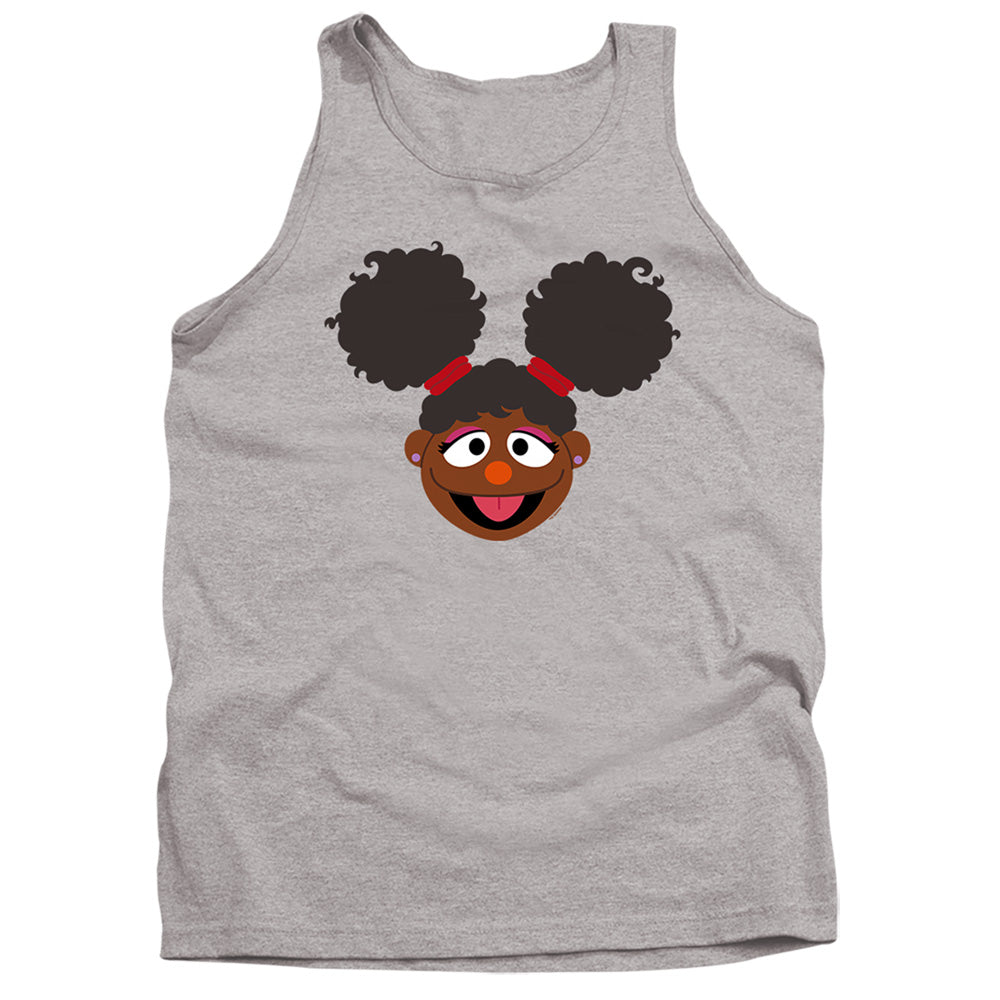 Sesame Street Gabrielle Face Mens Tank Top Shirt Athletic Heather