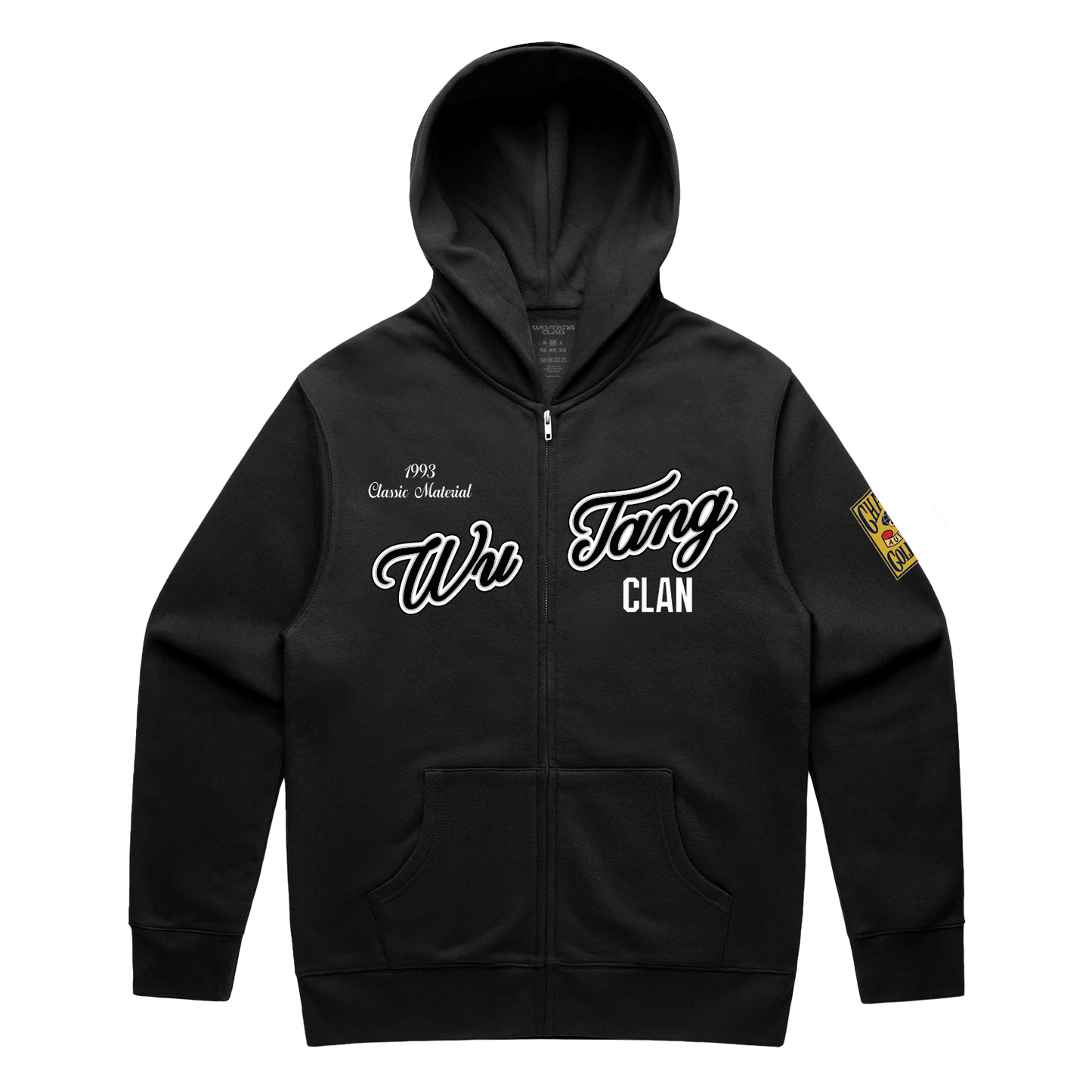 Wu-Tang Clan Officially Licensed Shaolin Sluggers Zip Up Hoodie Black
