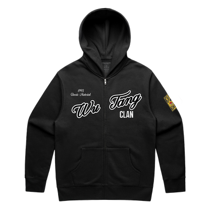 Wu-Tang Clan Officially Licensed Shaolin Sluggers Zip Up Hoodie Black