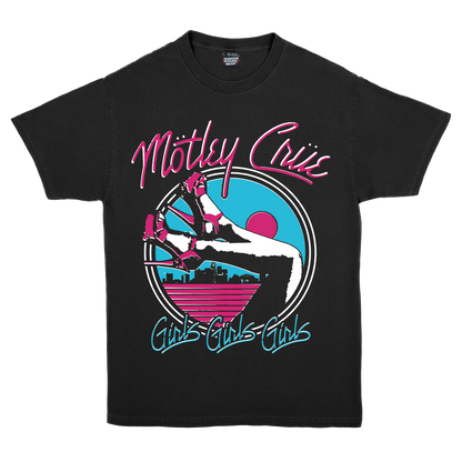 Motley Crue Heels Mens T Shirt Black Officially Licensed