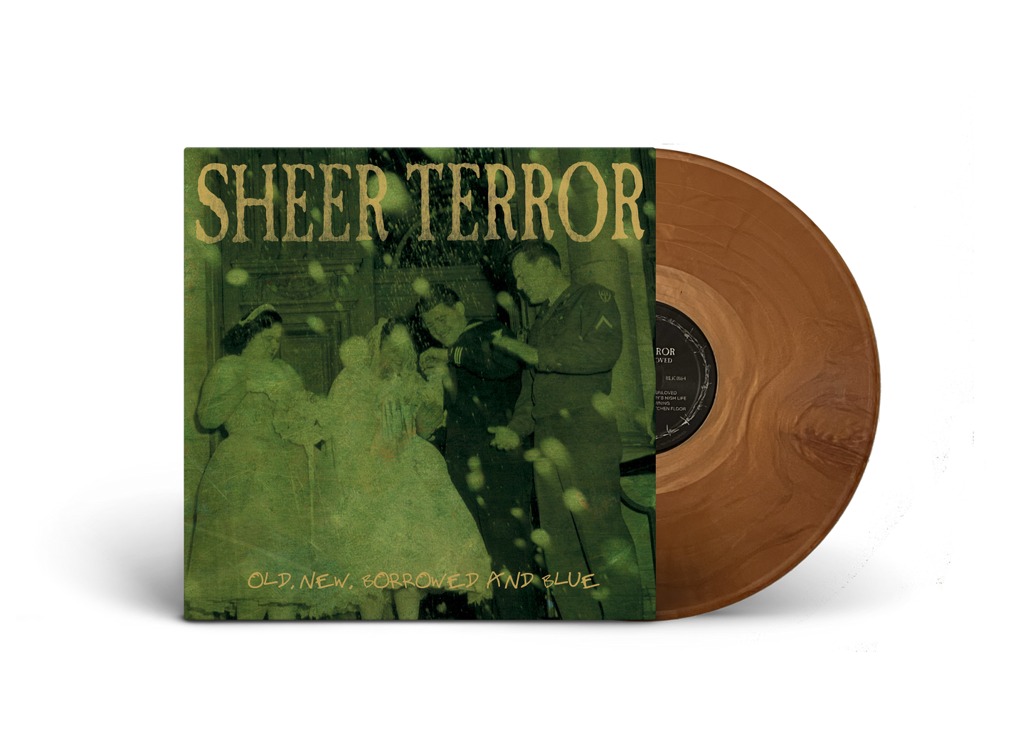 Sheer Terror ‘Old New Borrowed & Blue’ LP (Limited Edition – Only 200 Made, Gold Opaque Vinyl) Vinyl Record