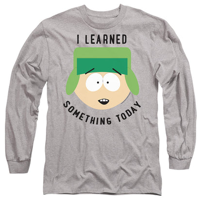 South Park I Learned Something Today Mens Long Sleeve Shirt Athletic Heather Officially Licensed