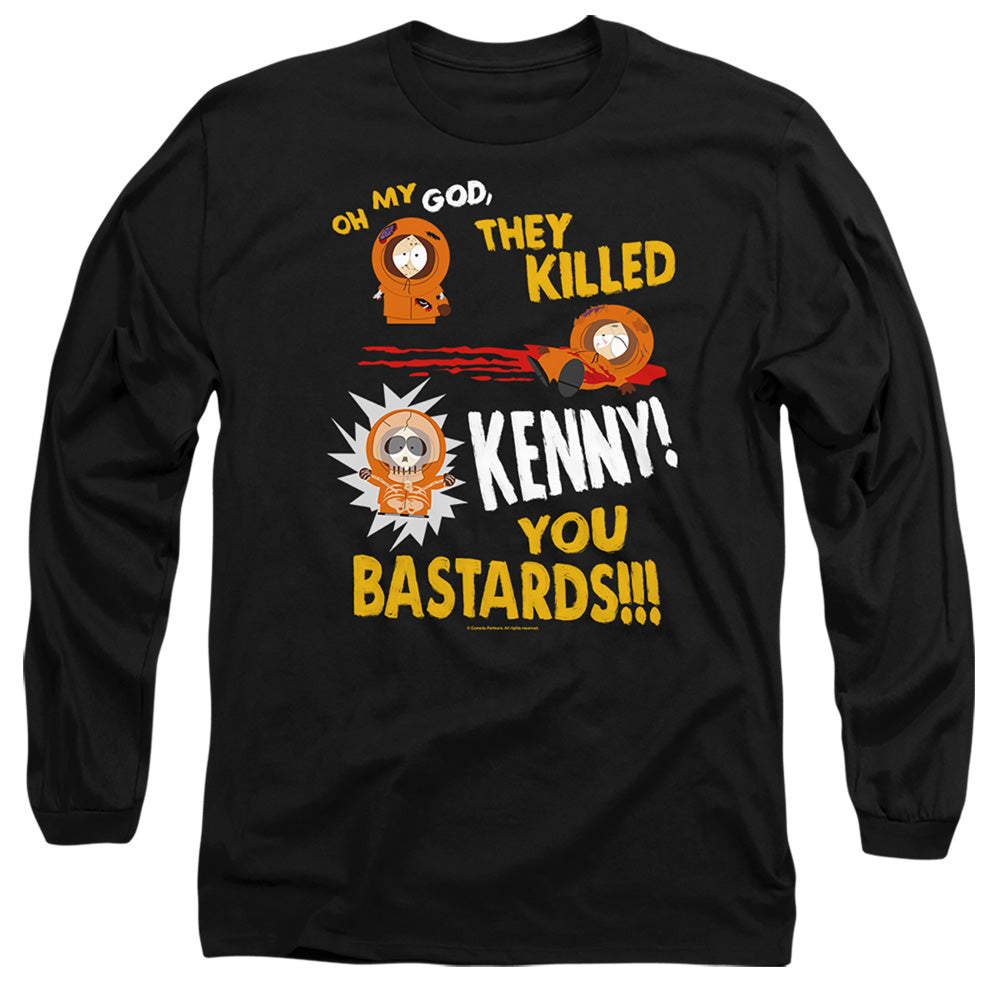South Park Dead Kenny Mens Long Sleeve Shirt Black Officially Licensed
