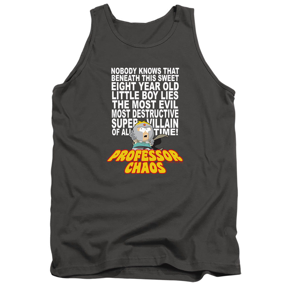 South Park Professor Chaos Mens Tank Top Shirt Charcoal