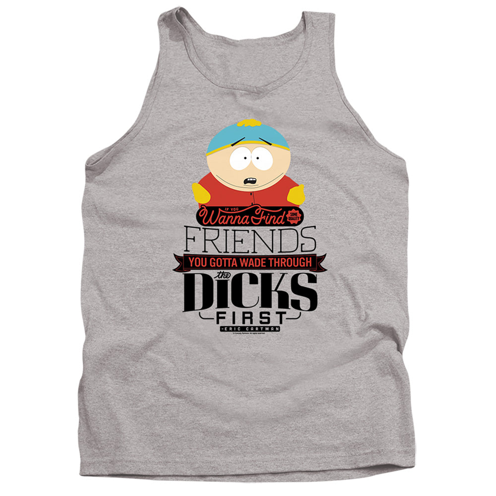 South Park Wade Through Dicks Mens Tank Top Shirt Athletic Heather