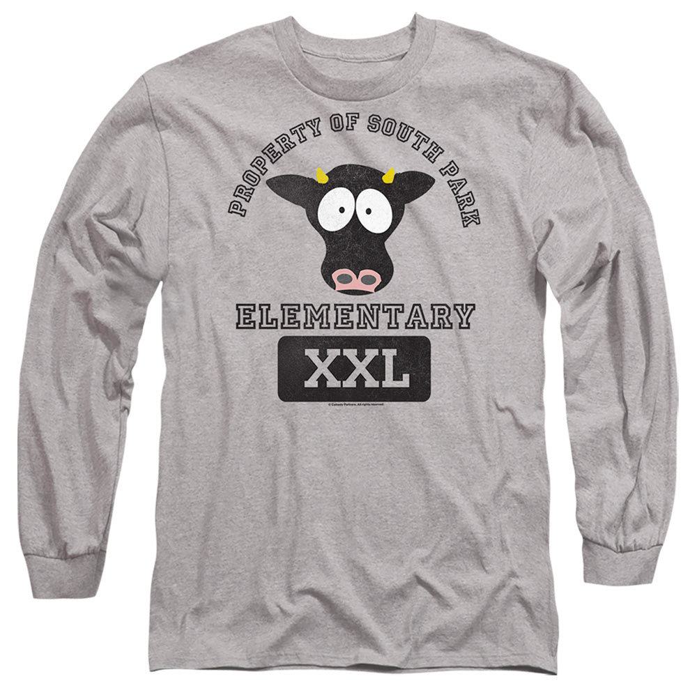 South Park South Park Cows Mens Long Sleeve Shirt Athletic Heather Officially Licensed