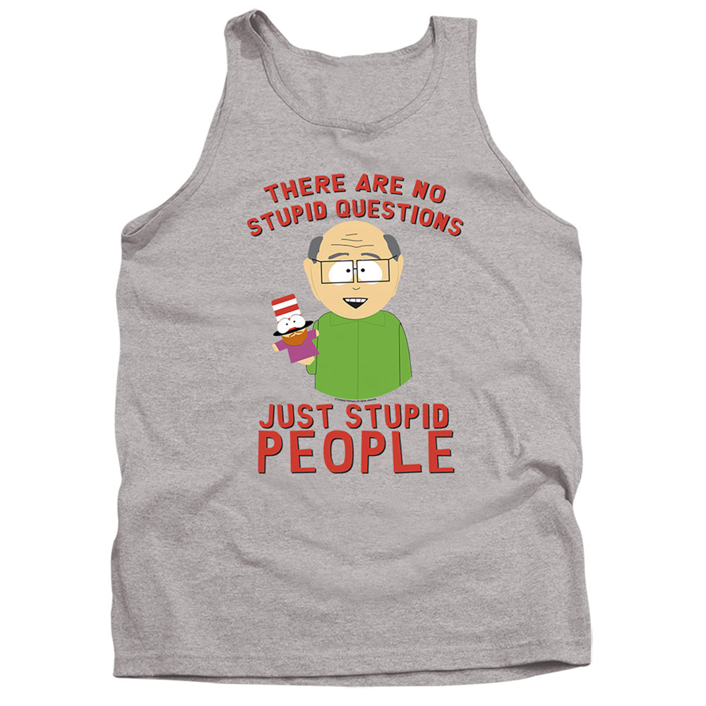 South Park No Stupid Questions Mens Tank Top Shirt Athletic Heather