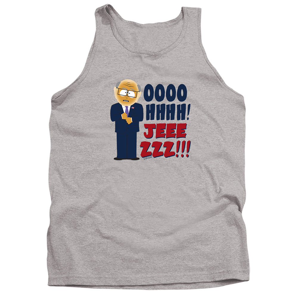 South Park Oh Jeez Mens Tank Top Shirt Athletic Heather