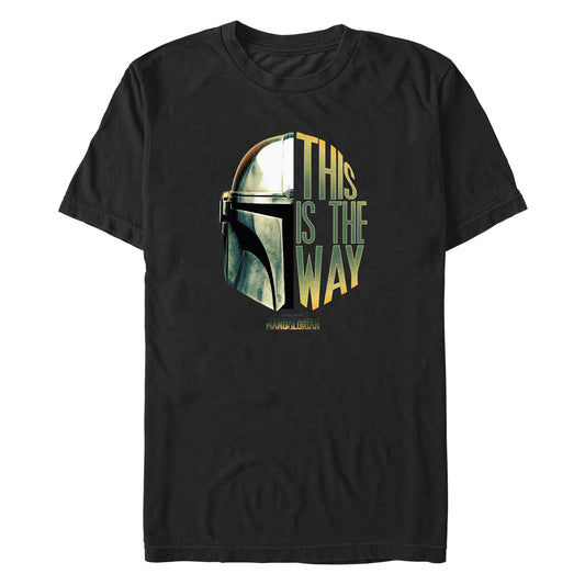 Men's Star Wars THE WAY HELMET T-Shirt