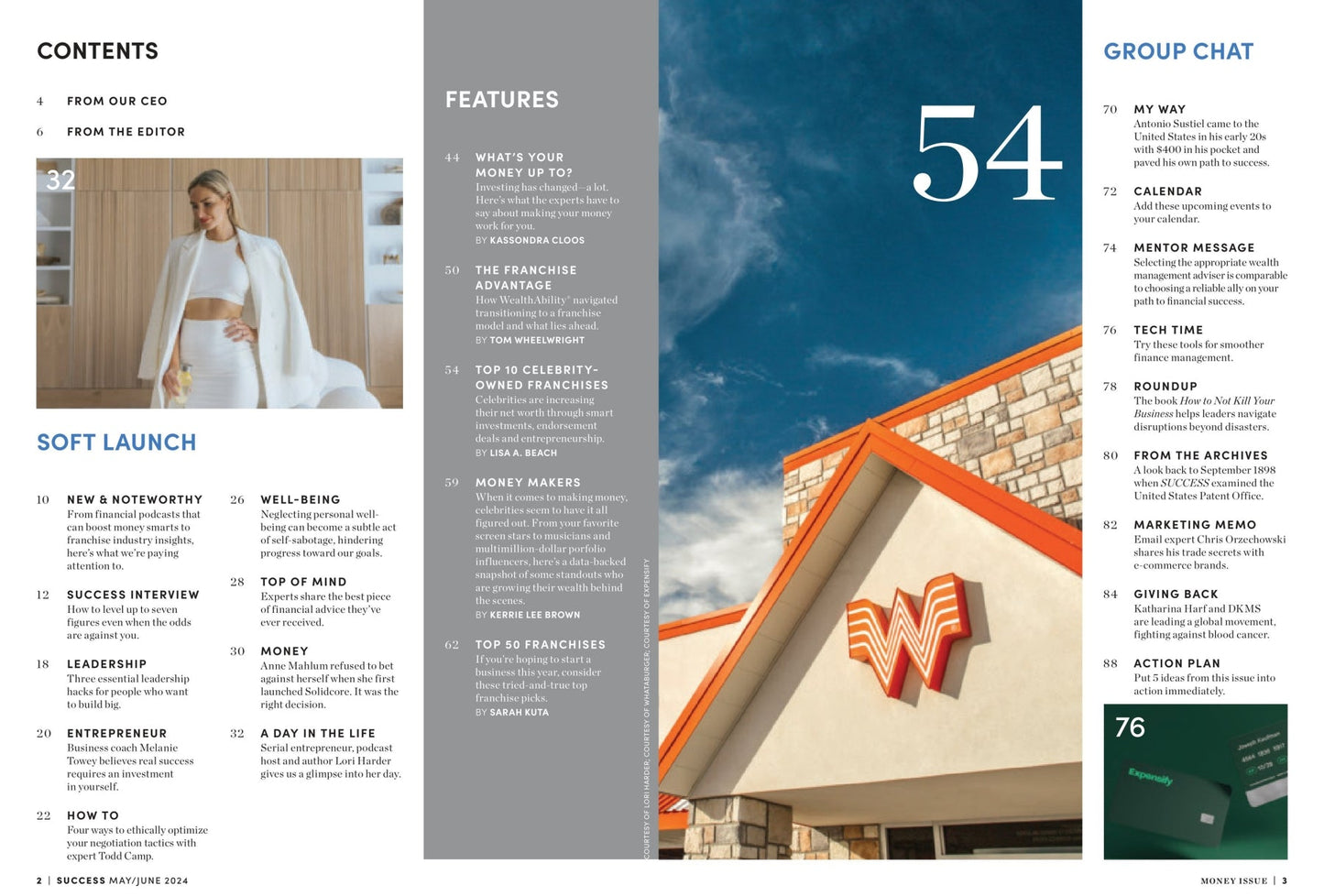 SUCCESS Magazine - May & June 2024: Tony Robbins Building Personal Wealth, 10 Celebrity-Owned Franchises, 50 Franchises To Own, Smart Investing, Negotiate Like A Pro, Net Worth, Entrepreneurs & More!