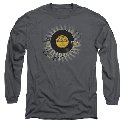 Sun Established Mens Long Sleeve Shirt Charcoal Officially Licensed