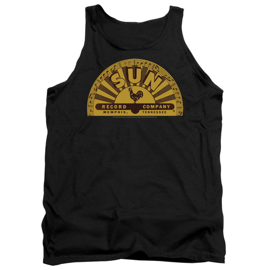 Sun Traditional Logo Mens Tank Top Shirt Black