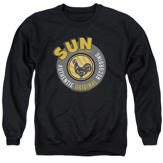 Sun Records Sun Records Logo Mens Crewneck Sweatshirt Black