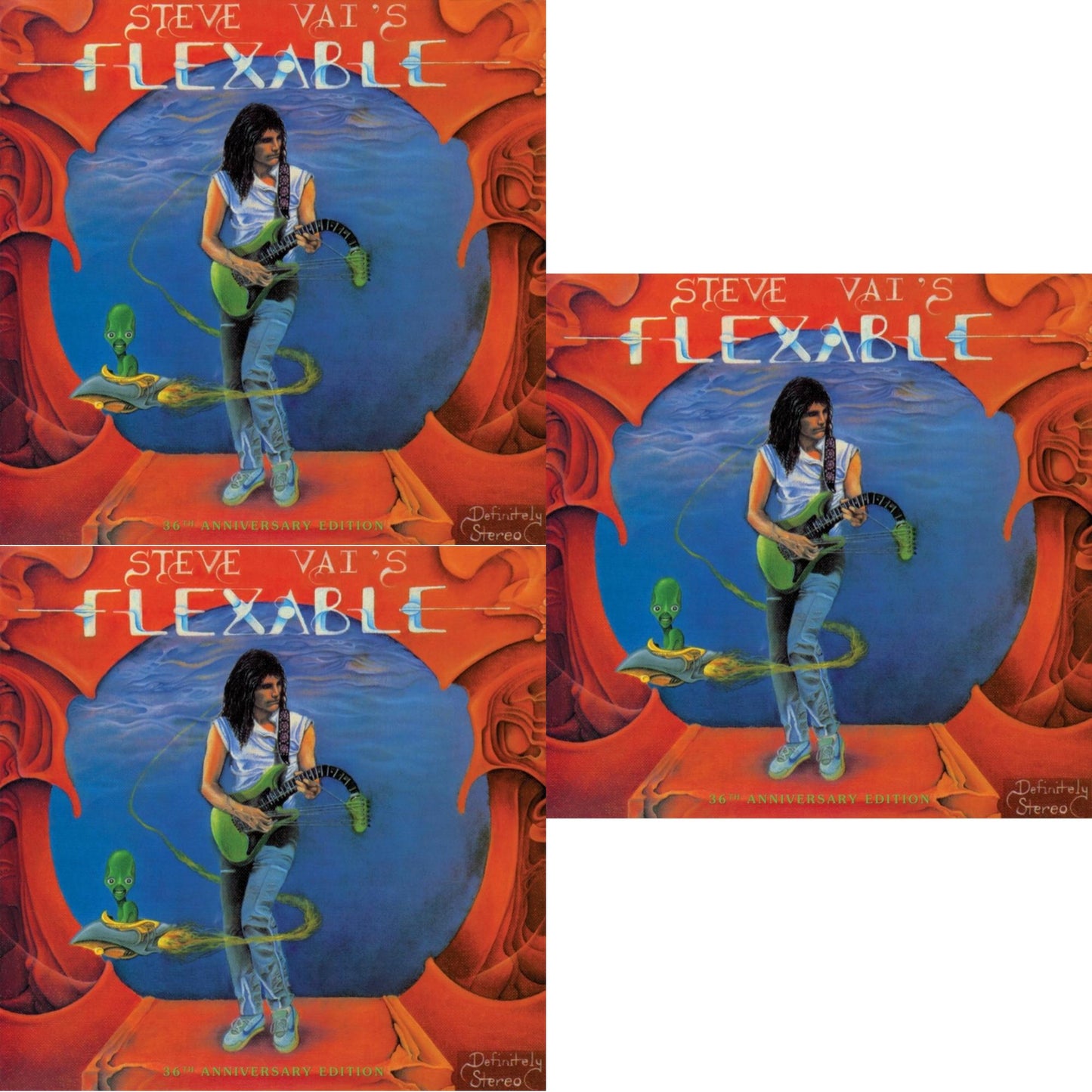 Steve Vai - Flex-Able (36Th Anniversary/Clear Disc LP Vinyl) & Flex-Able (36Th Anniversary/Picture Disc) & Flex-Able (36Th Anniversary/180G)