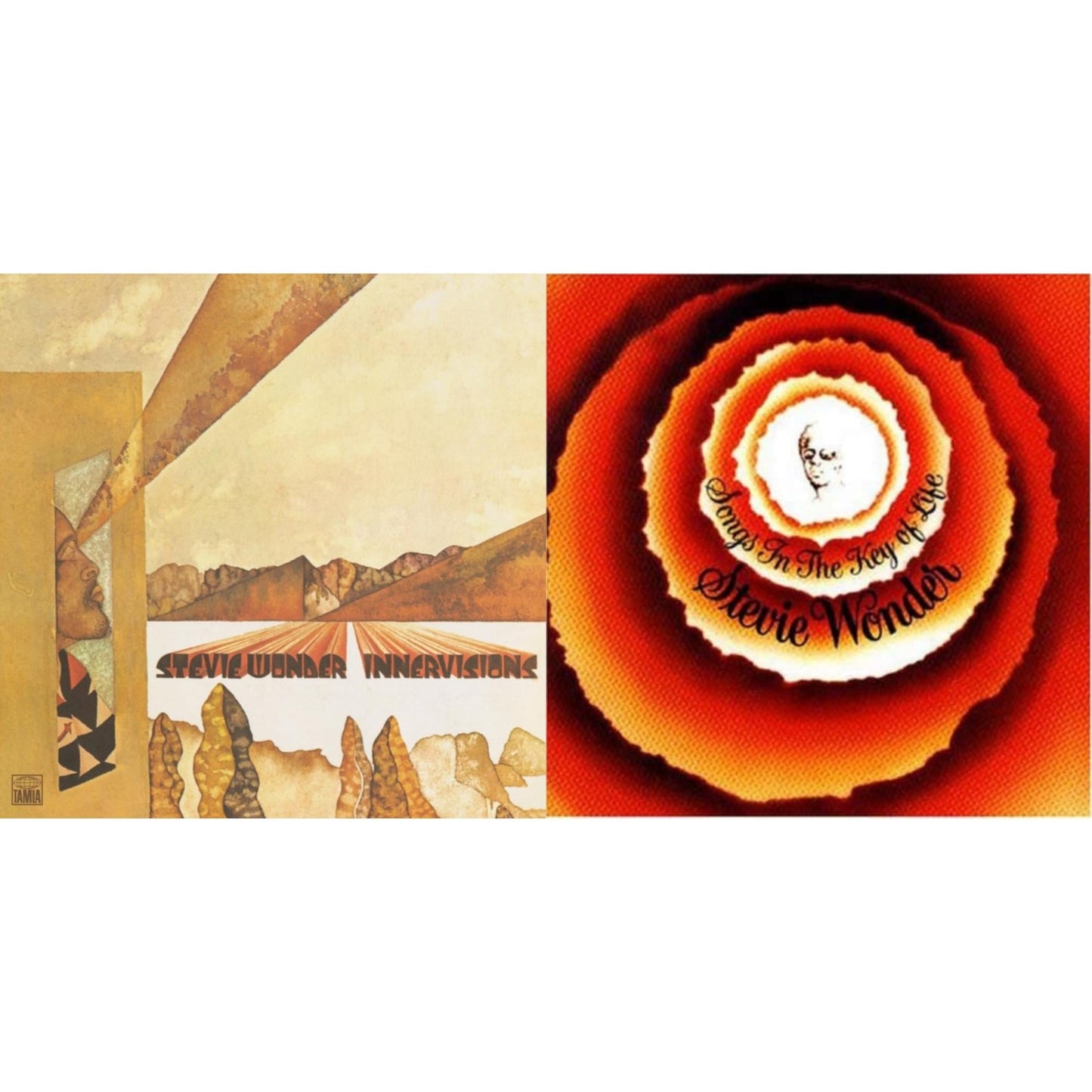Stevie Wonder - Innervisions & Songs In The Key Of Life - LP Vinyl Bundle