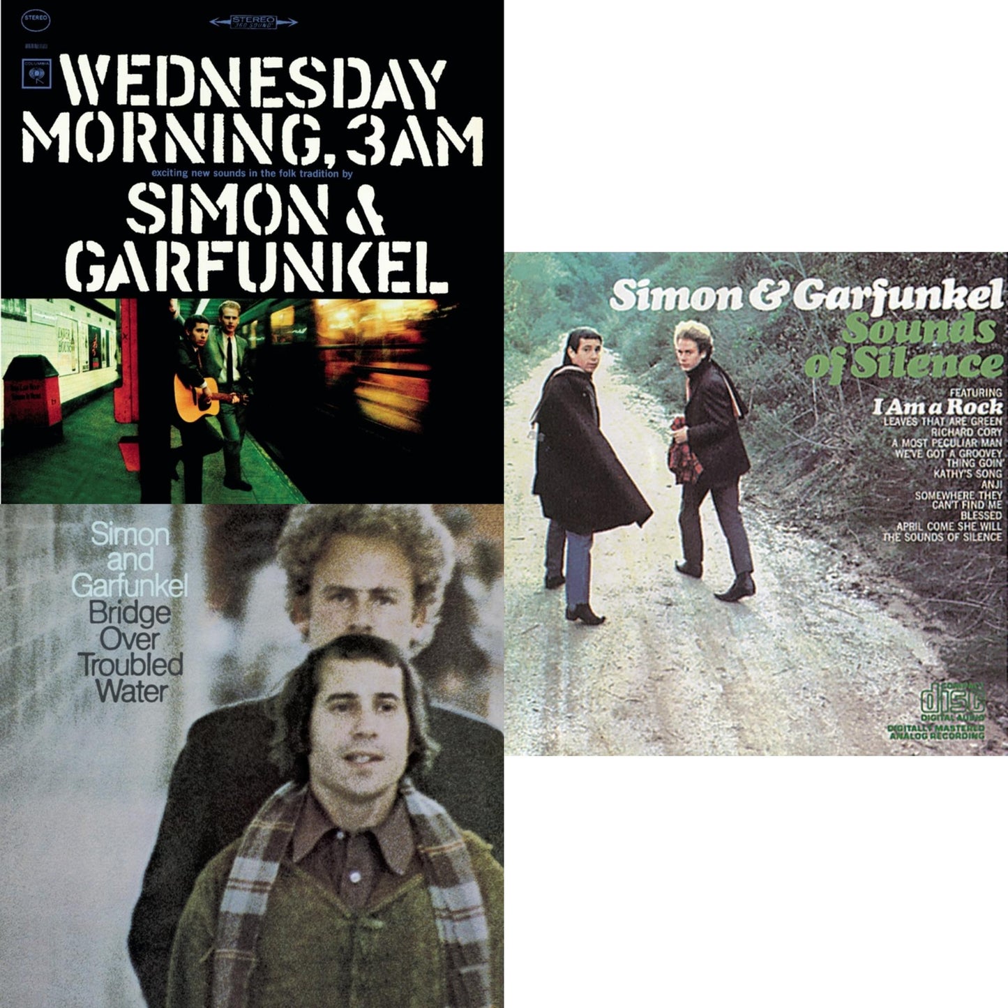 Simon & Garfunkel - Wednesday Morning 3 A.M. & Bridge Over Troubled Water & Sounds Of Silence - CD Bundle