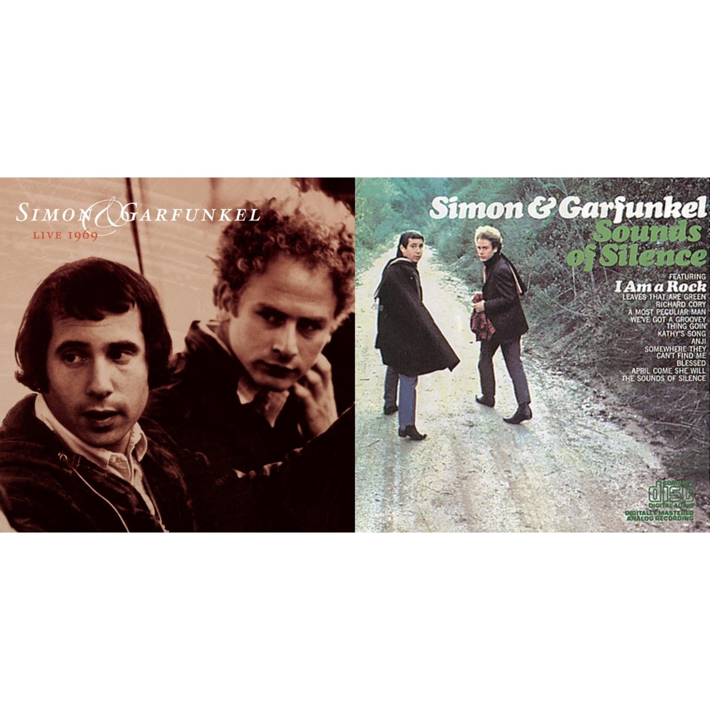 Simon & Garfunkel - Live 1969 & Sounds Of Silence - CD Bundle