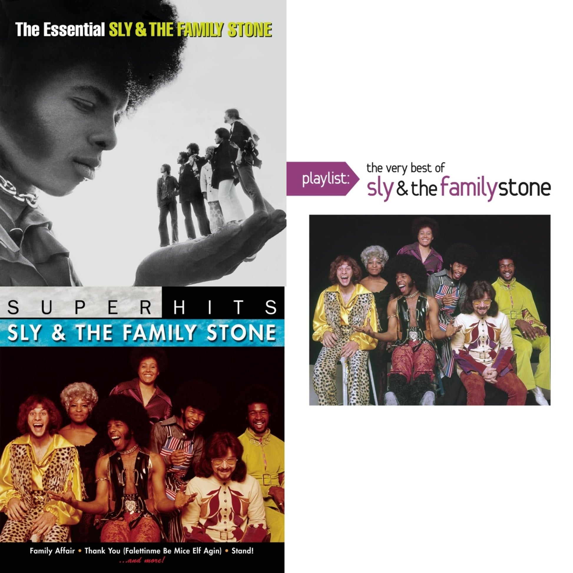 Sly & The Family Stone - Essential Sly & Family Stone & Super Hits & Playlist: Very Best Of Sly & Family Stone - CD Bundle