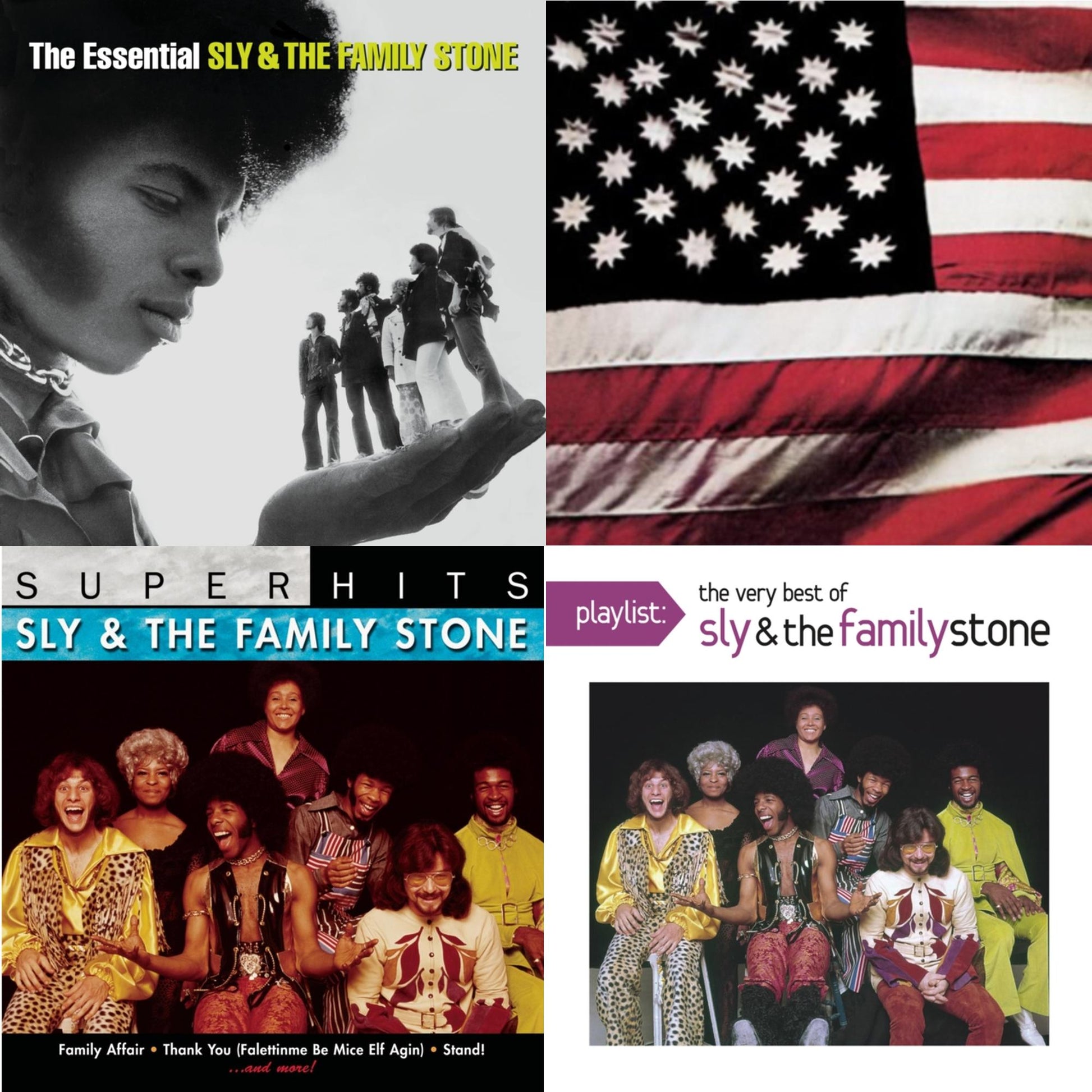 Sly & The Family Stone - Essential Sly & Family Stone & There's A Riot Goin On & Super Hits & Playlist: Very Best Of Sly & Family Stone - CD Bundle